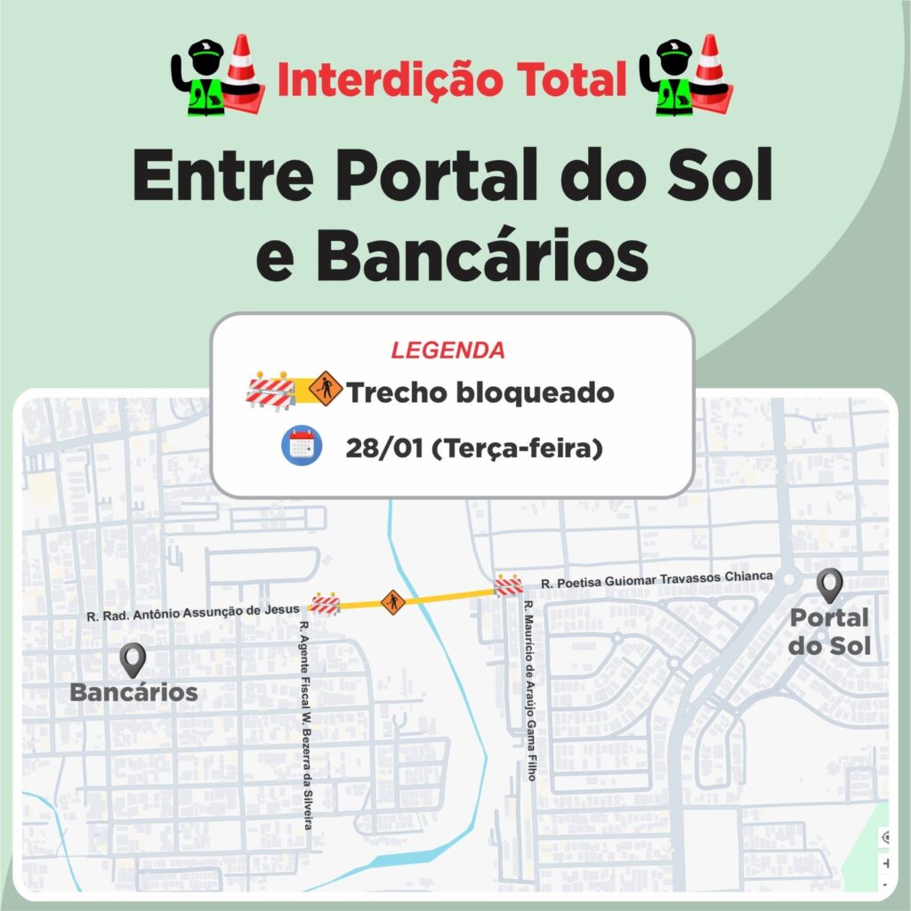 Mapa-Bancarios-1024x1024 Semob JP interdita totalmente via entre Bancários e Portal do Sol devido a deslizamento de terra