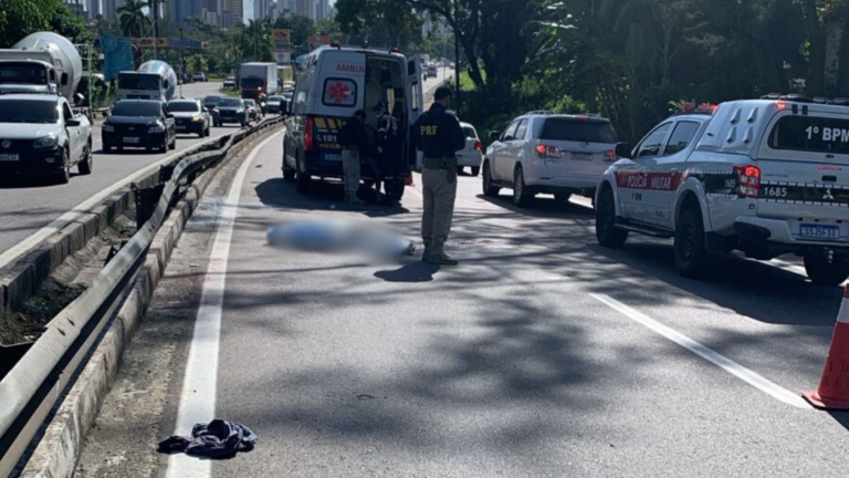 Motociclista-morre-ao-levar-mae-para-o-trabalho-apos-atropelar-homem-que-tentava-atravessar-rodovia-na-Capital
