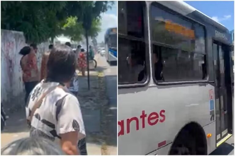Eleitores aguardam ônibus intermunicipal na rodoviária