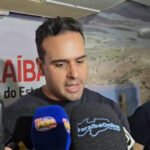 Governador da Paraíba, Lucas Ribeiro, durante entrevista
